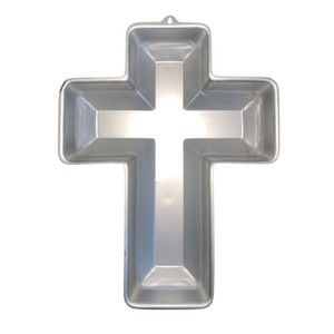 Vintage 1972 Wilton Cross Cake Pan Mold Aluminum 14.5"